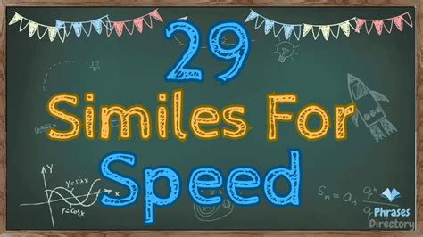 similes for speed.